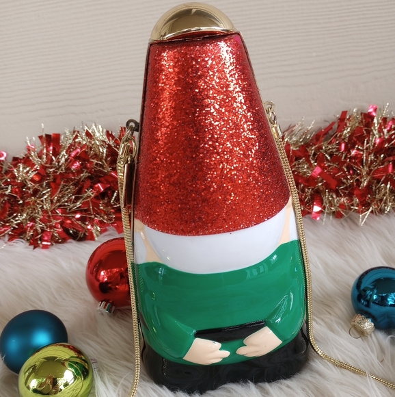 Kate Spade Christmas Santa Claus Gnome Crossbody Bag - Picture 8 of 14